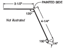 Gambrel Flashing - Part #58 